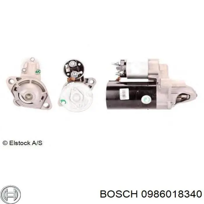 Motor de arranco Bosch 0986018340 preço, a partir de 57,66 USD