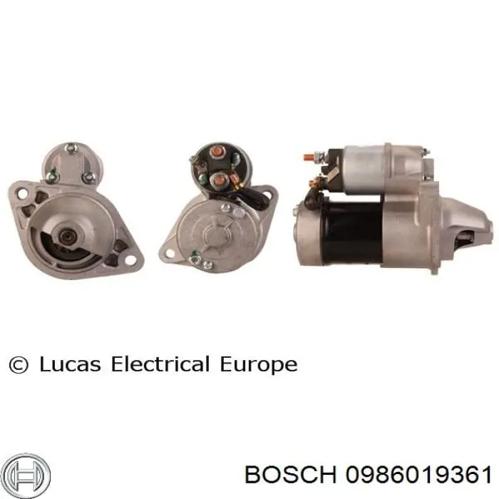 0986019361 Bosch Motor de arranco
