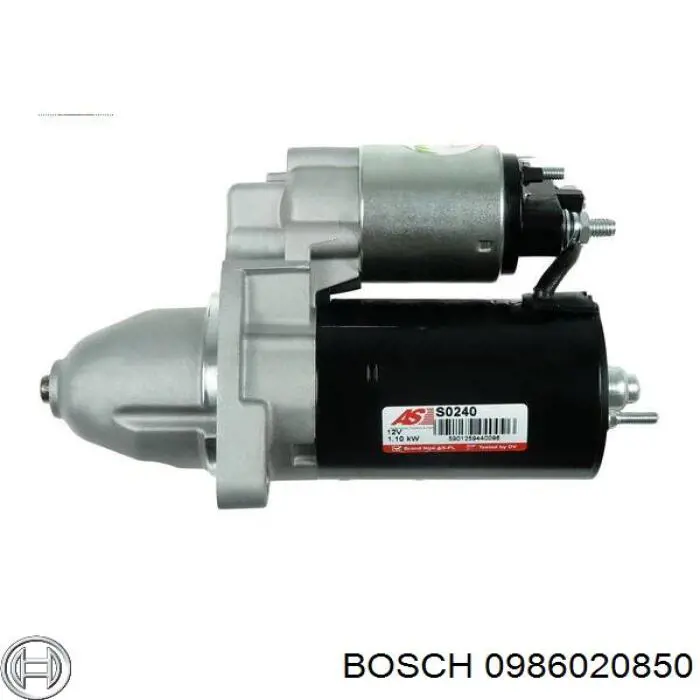 Motor de arranco 0986020850 Bosch