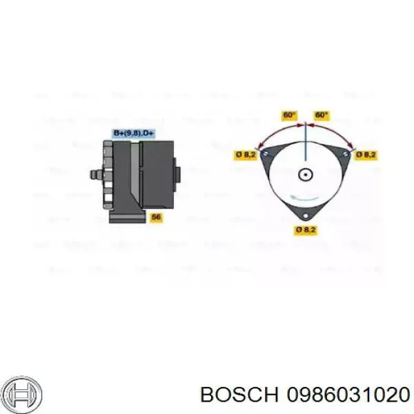Compre 0986031020 Bosch Gerador
