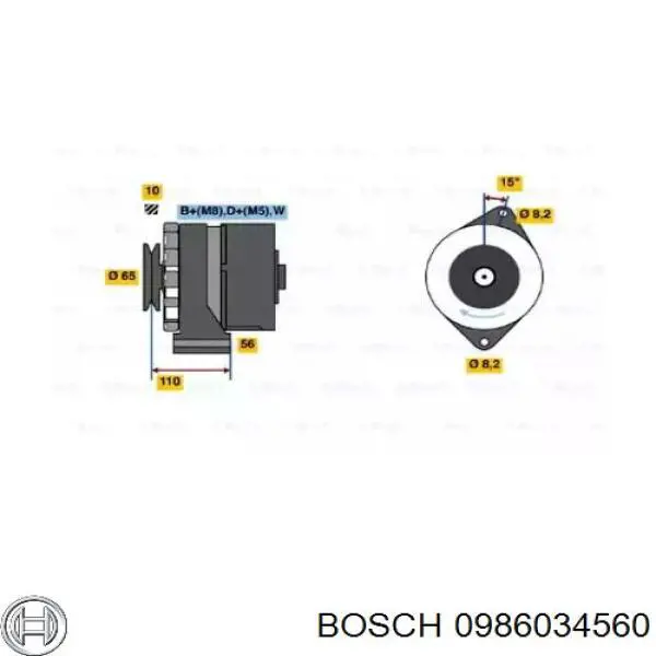 Compre 0986034560 Bosch Gerador