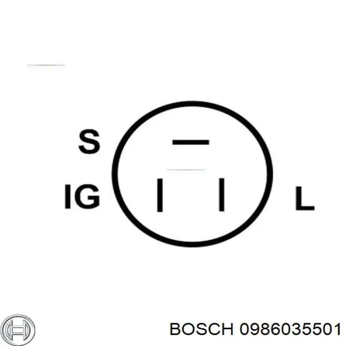 Gerador 0986035501 Bosch