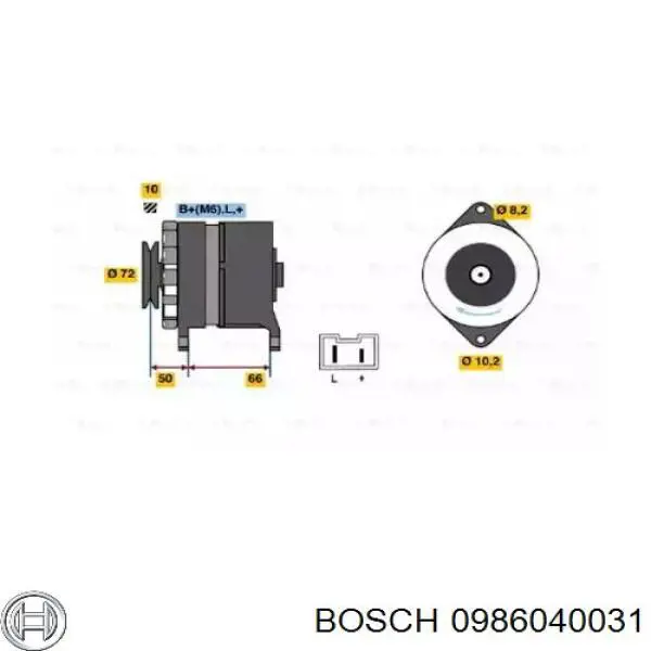 Gerador 0986040031 Bosch