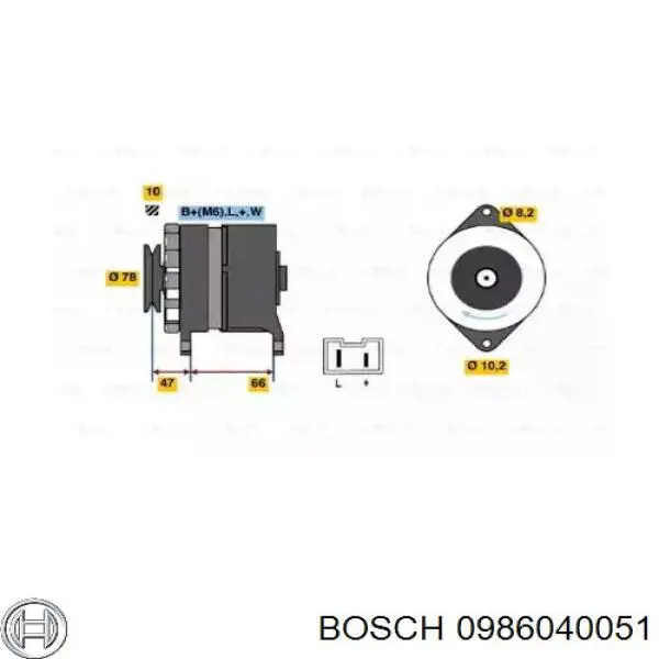 Compre 0986040051 Bosch Gerador