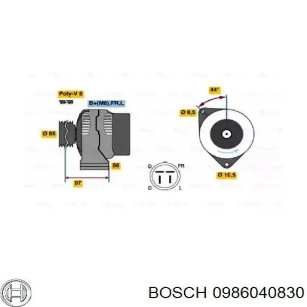 Compre 0986040830 Bosch Gerador