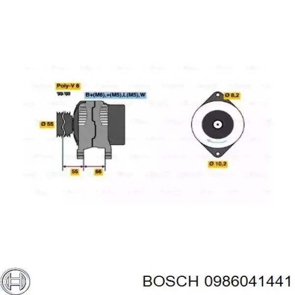 Gerador 0986041441 Bosch