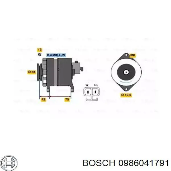 Compre 0986041791 Bosch Gerador