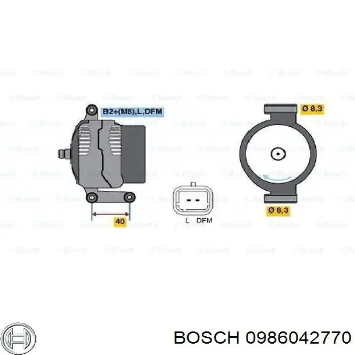 Compre 0986042770 Bosch Gerador