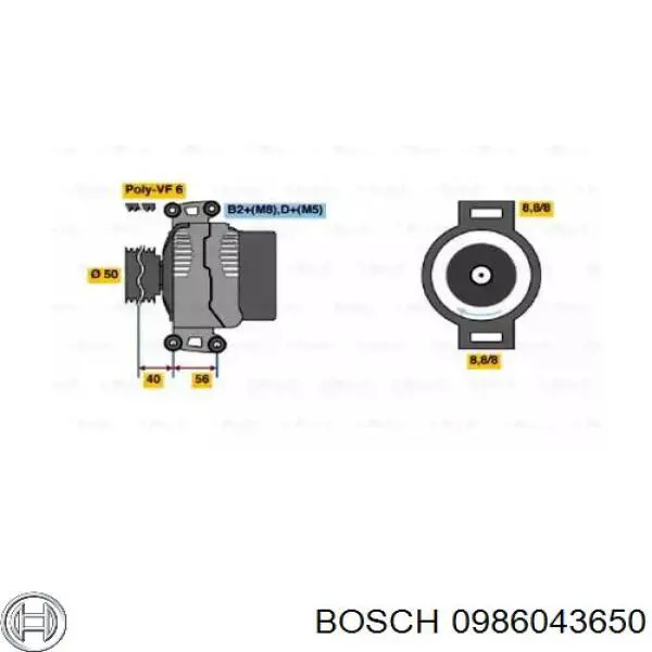 Compre 0986043650 Bosch Gerador