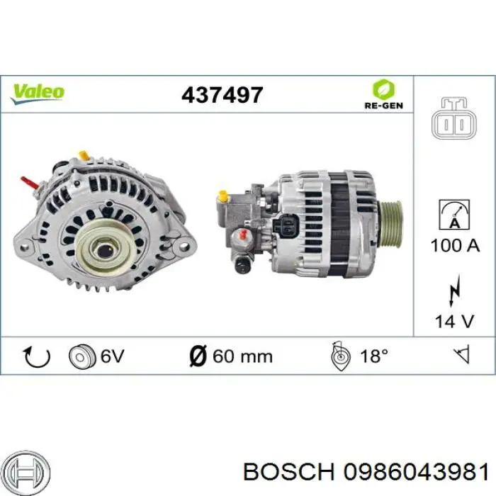 Compre 0986043981 Bosch Gerador