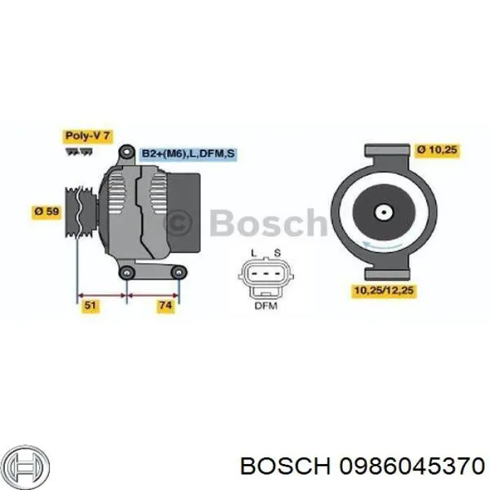 Compre 0986045370 Bosch Gerador