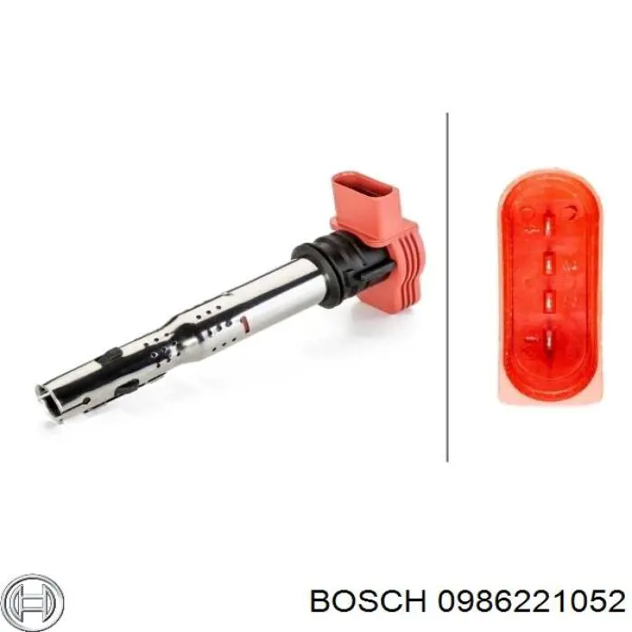0986221052 Bosch Bobina de ignição