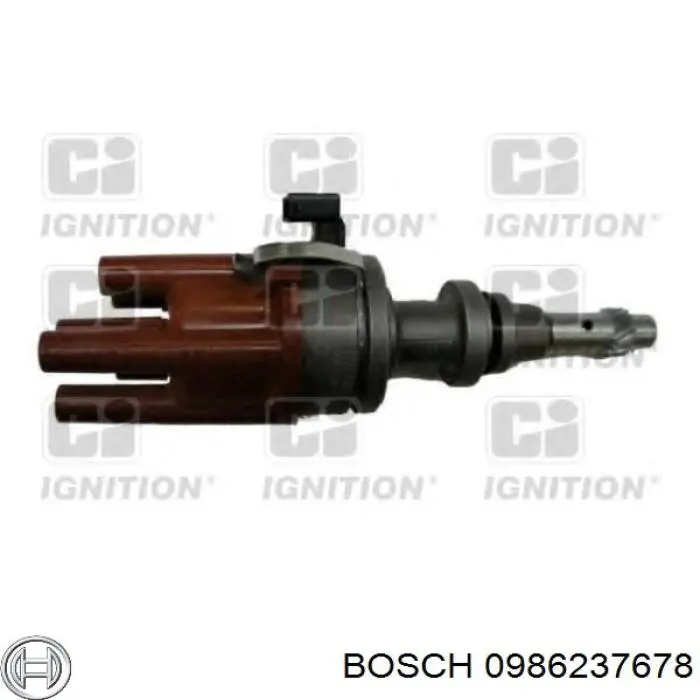 Compre 0986237678 Bosch Distribuidor de ignição (distribuidor)