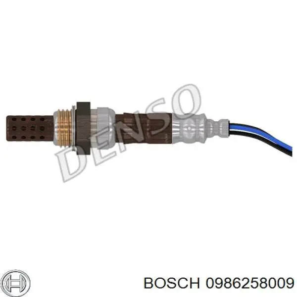 Sonda lambda, sensor de oxigênio 0986258009 Bosch