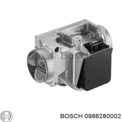 Compre 0986280002 Bosch Sensor de fluxo (consumo) de ar, medidor de consumo M.A.F. - (Mass Airflow)