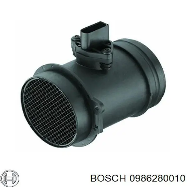 Sensor de fluxo (consumo) de ar, medidor de consumo M.A.F. - (Mass Airflow) Bosch 0986280010 preço, a partir de 167,83 USD