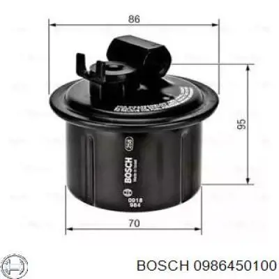 Filtro de combustível Bosch 0986450100 preço, a partir de 18,23 USD