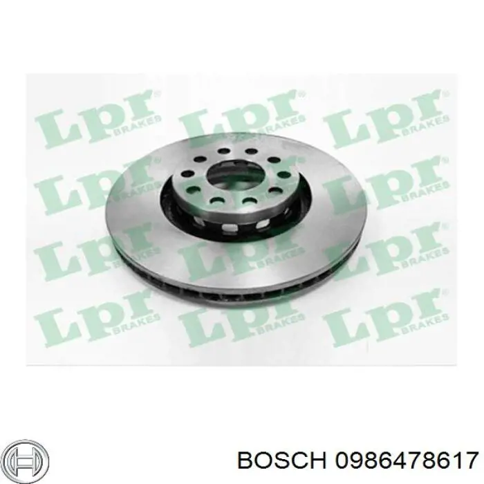Compre 0986478617 Bosch Disco do freio dianteiro