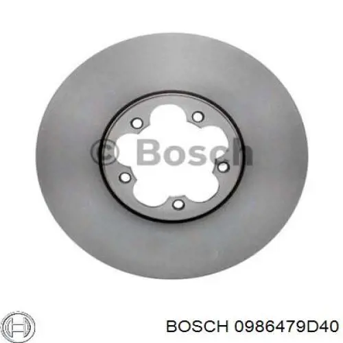 0986479D40 Bosch Disco do freio dianteiro