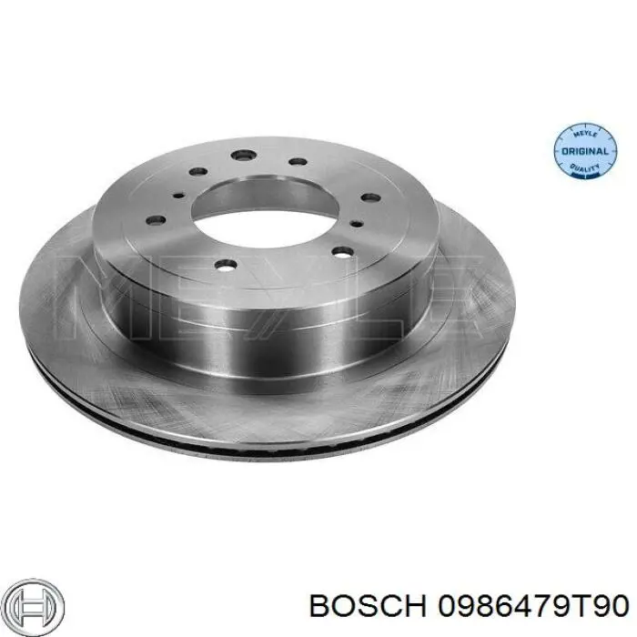 0986479T90 Bosch Disco do freio traseiro