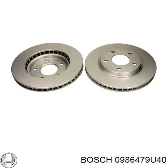Disco do freio dianteiro 0986479U40 Bosch