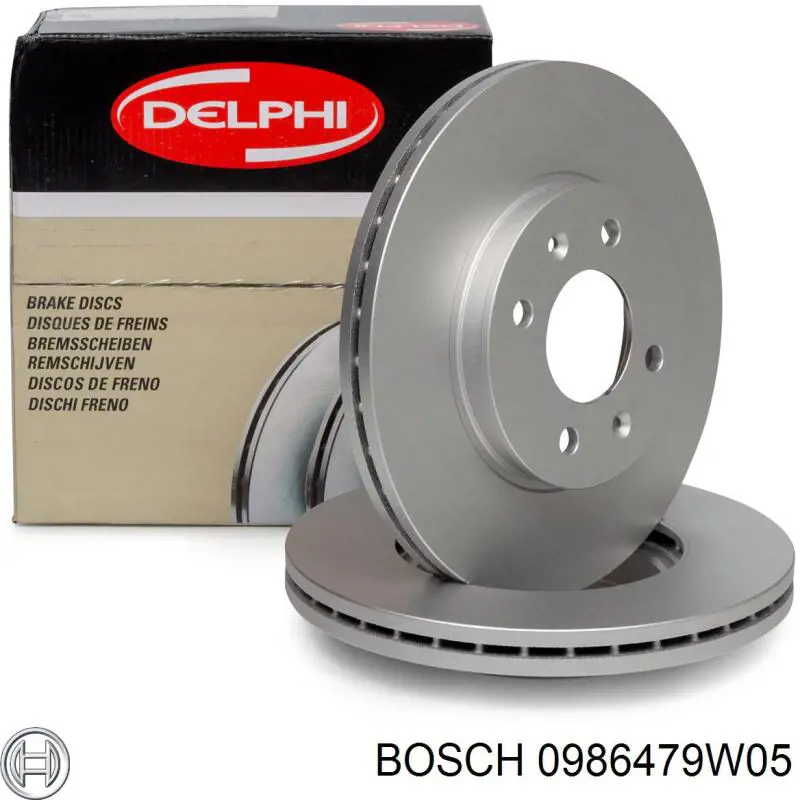 Disco do freio dianteiro Bosch 0986479W05 preço, a partir de 31,98 USD