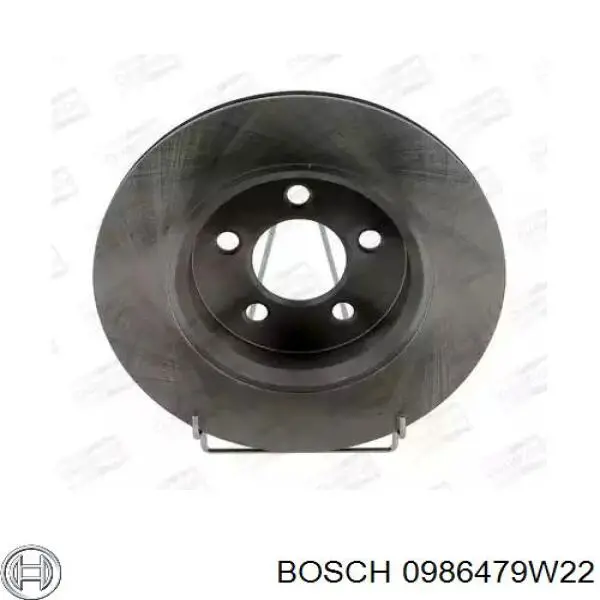 Disco do freio traseiro 0986479W22 Bosch