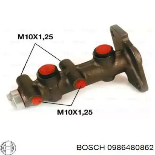0986480862 Bosch Cilindro mestre do freio