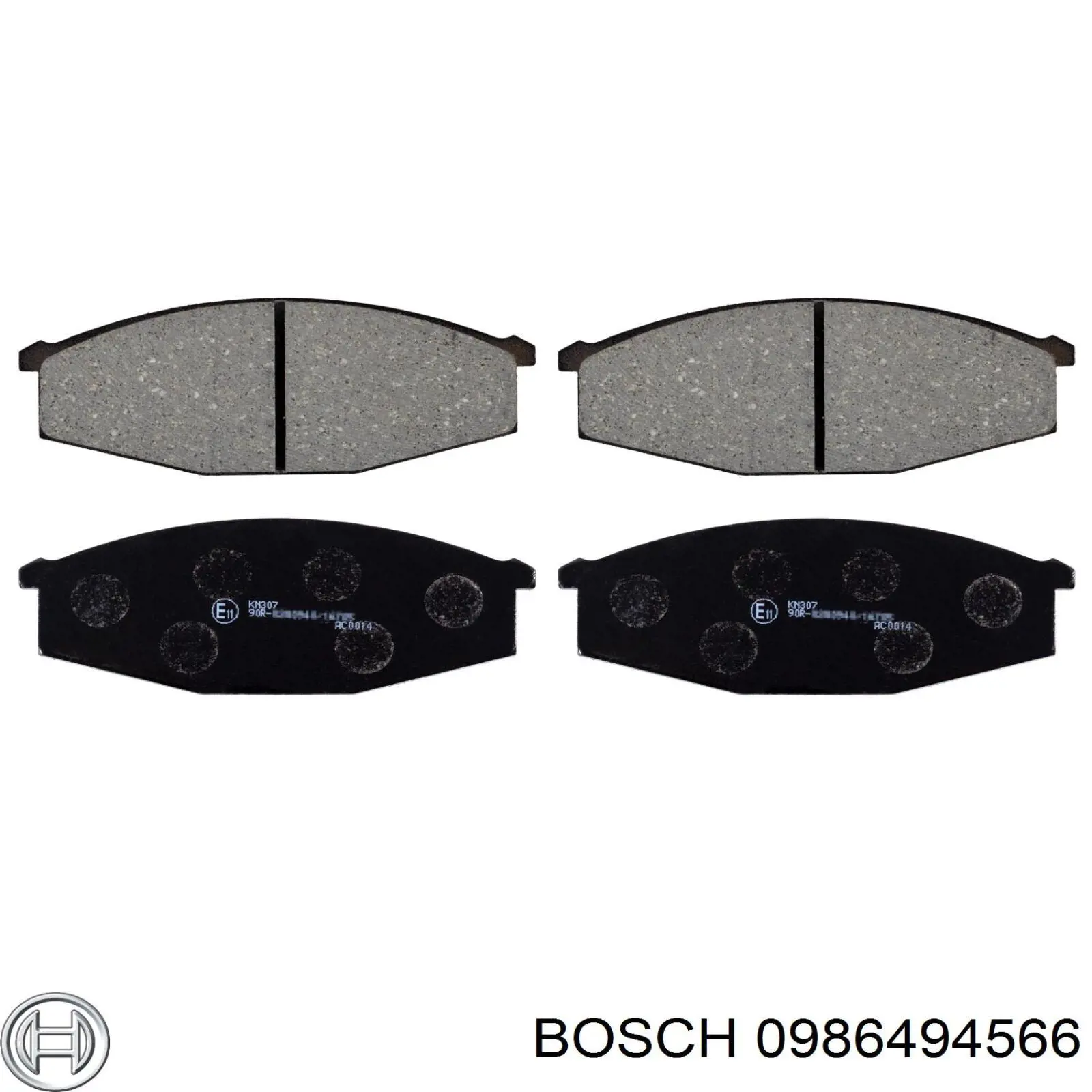 Compre 0986494566 Bosch Sapatas do freio dianteiras de disco