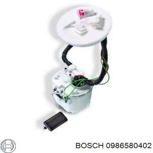 Módulo de bomba de combustível com sensor do nível de combustível 0986580402 Bosch