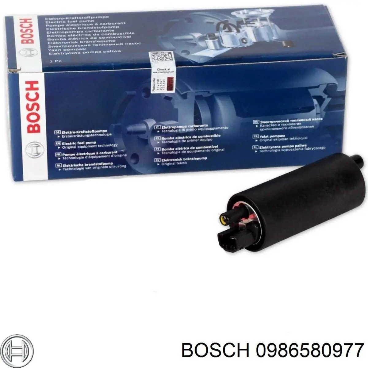 Bomba de combustível elétrica submersível 0986580977 Bosch