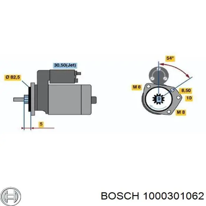 Bucha do motor de arranco Bosch 1000301062 preço, a partir de 0,80 USD