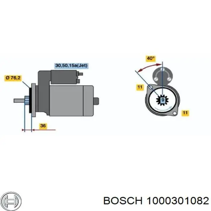 Bucha do motor de arranco Bosch 1000301082 preço, a partir de 0,80 USD