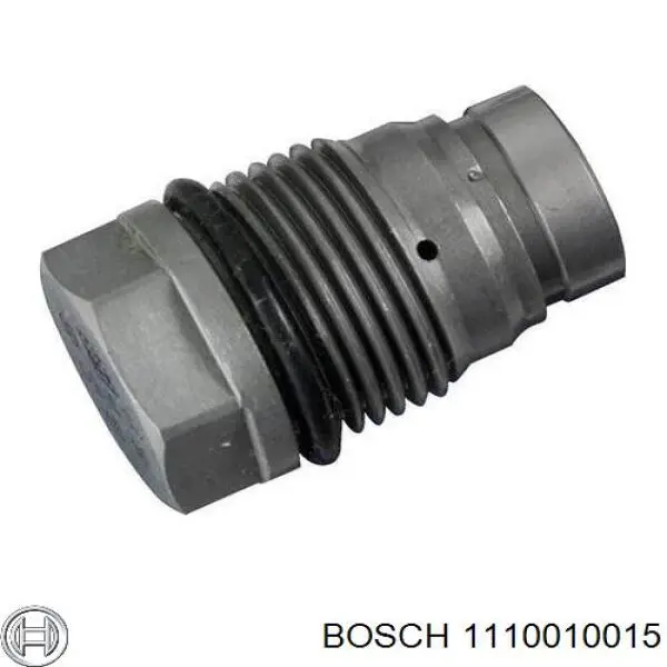 1110010015 Bosch Regulador de pressão de combustível na régua de injectores