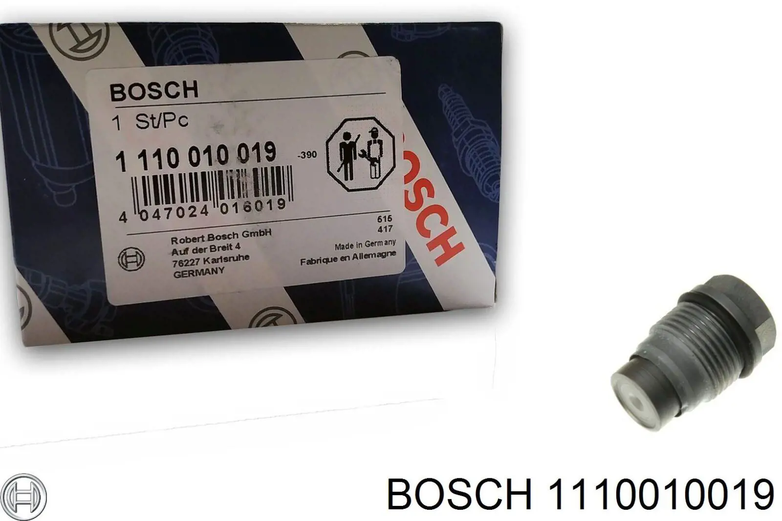 F00R001166 Bosch Válvula de regulação de pressão (válvula de redução da Bomba de Combustível de Pressão Alta) Common-Rail-System