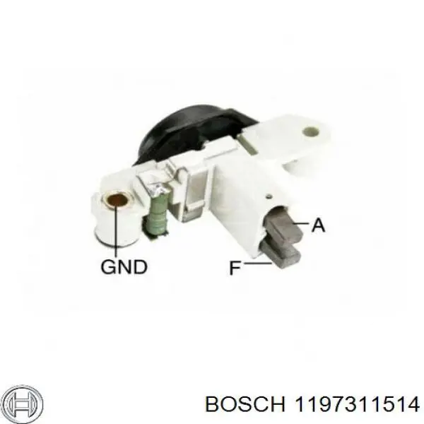 Compre 1197311514 Bosch Relê-regulador do gerador (relê de carregamento)