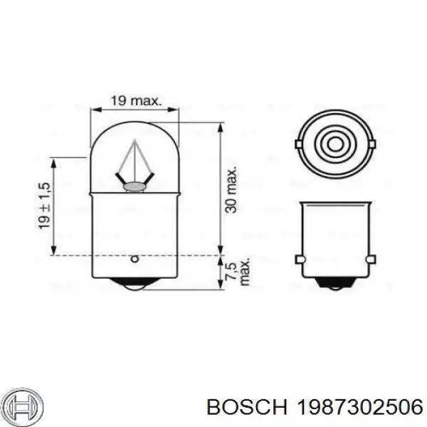 Lâmpada 1987302506 Bosch