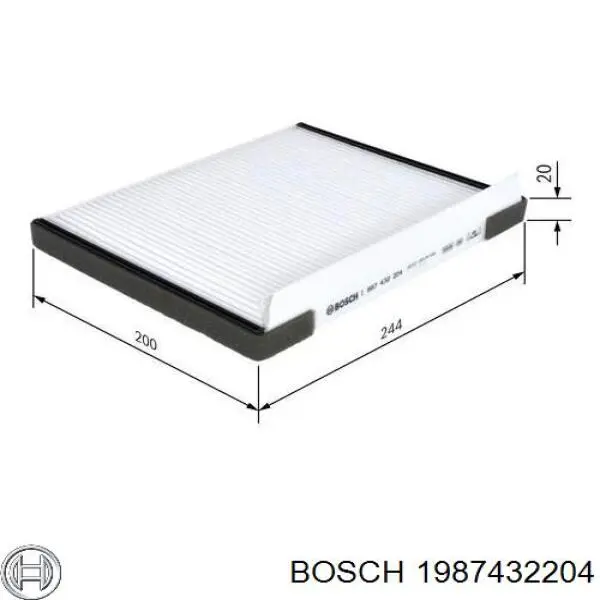 Filtro de salão Bosch 1987432204 preço, a partir de 7,07 USD