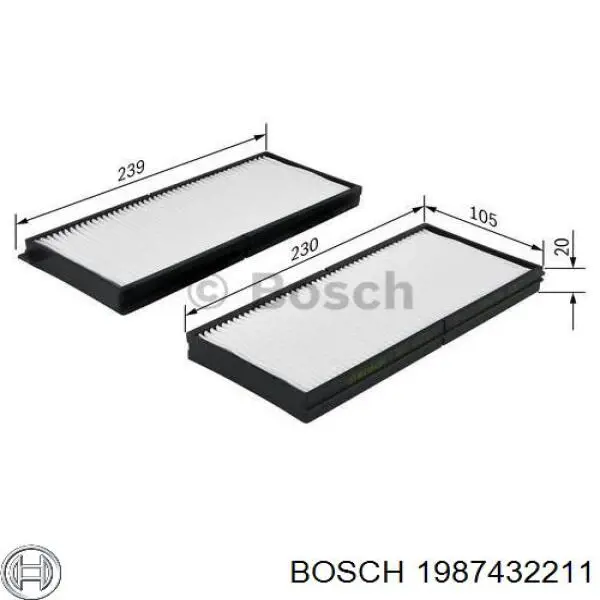 1987432211 Bosch Filtro de salão