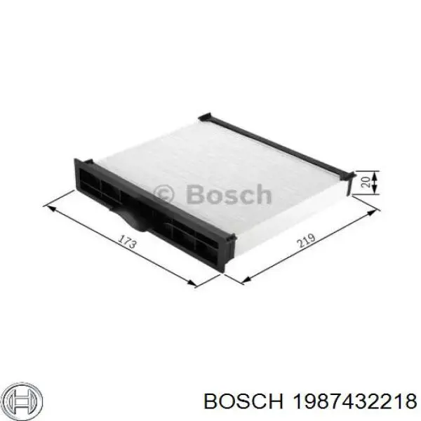 Filtro de salão Bosch 1987432218 preço, a partir de 11,89 USD