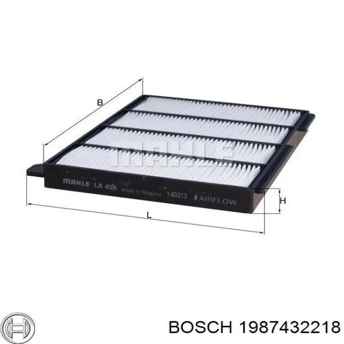 Filtro de salão 1987432218 Bosch