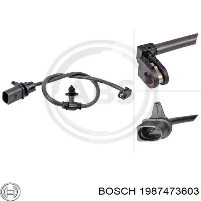 Sensor traseiro de desgaste das sapatas do freio Bosch 1987473603 preço, a partir de 4,68 USD