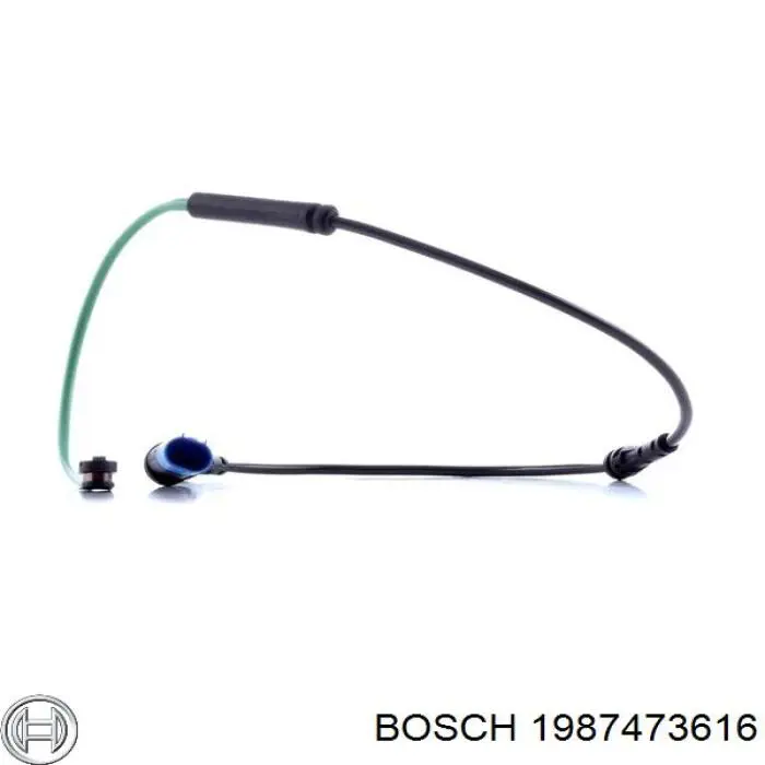 1987473616 Bosch Sensor dianteiro de desgaste das sapatas do freio