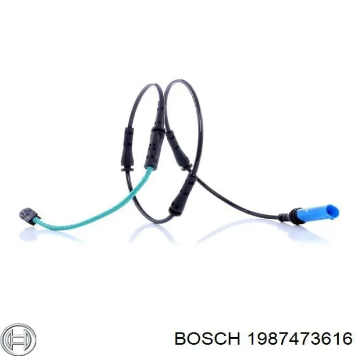 Compre 1987473616 Bosch Sensor dianteiro de desgaste das sapatas do freio