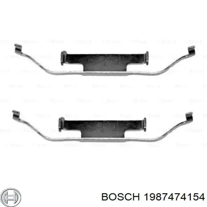 Kit de molas de fixação de sapatas de disco traseiras Bosch 1987474154 preço, a partir de 9,44 USD