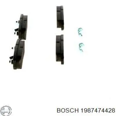 Compre 1987474428 Bosch Kit de molas de fixação de sapatas de disco traseiras