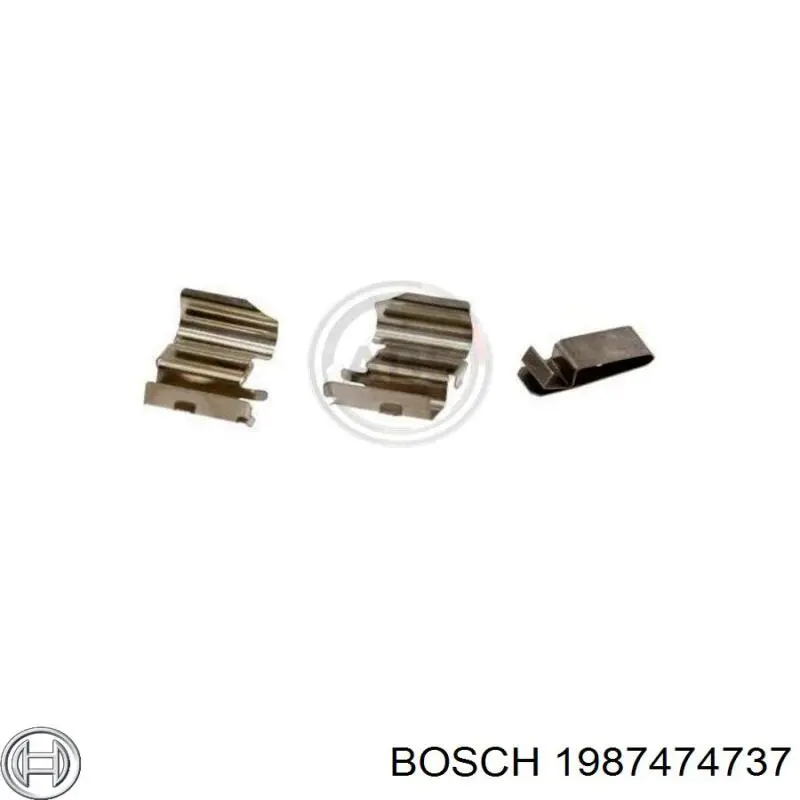 Kit de molas de fixação de sapatas de disco dianteiras Bosch 1987474737 preço, a partir de 11,61 USD