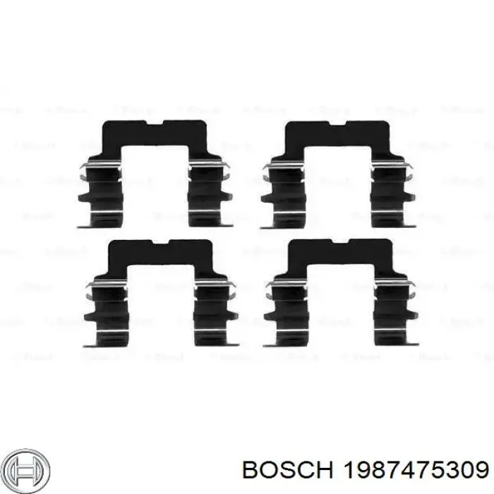 Compre 1987475309 Bosch Kit de montagem das sapatas traseiras de tambor