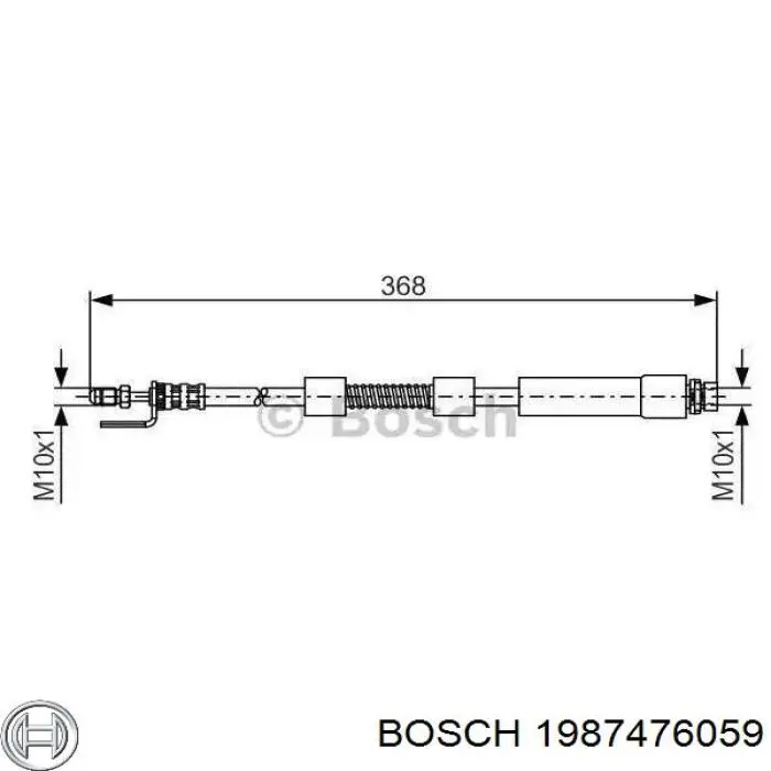 1987476059 Bosch Mangueira do freio dianteira