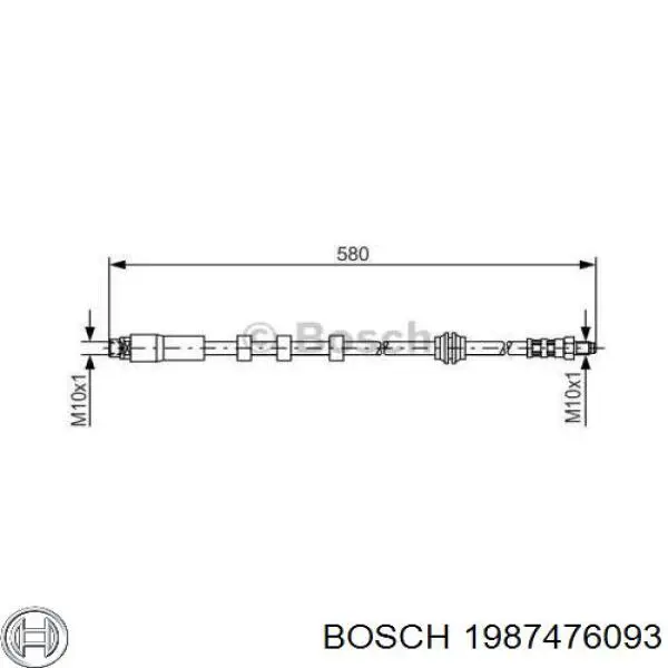 1987476093 Bosch Mangueira de freio